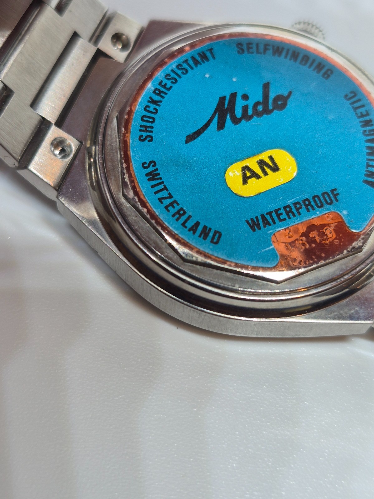 NICE VINTAGE MIDO MULTI STAR AUTOMATIC DAY DATE DRESS GENTS PURPLE DIAL 12. 1879