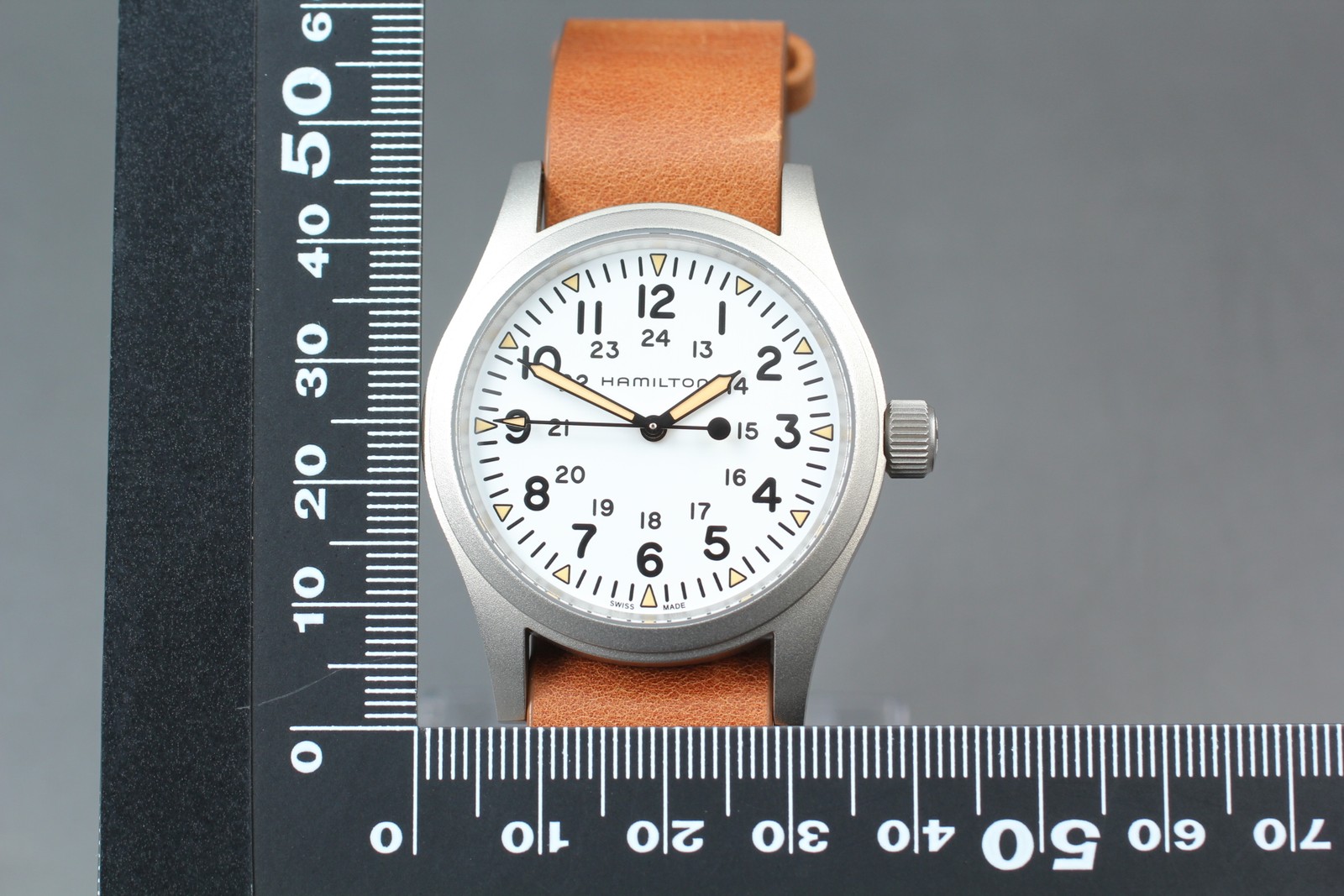 Paper [Top MINT] HAMILTON Khaki Field H694390 Mechanical White Dial Men’s Watch