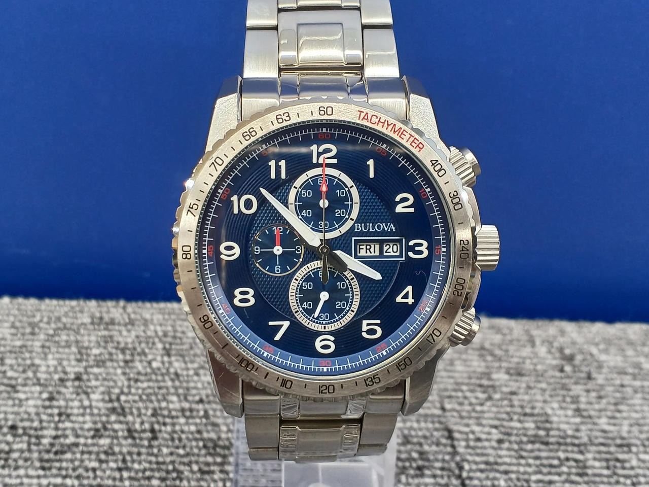BULOVA Marine Star 96C121 Quartz Men’s Wristwatch Box Water Resistant