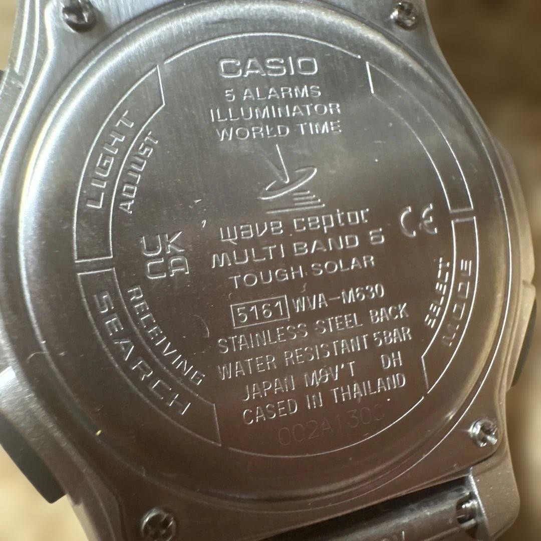 CASIO Wave Ceptor WVA-M630 Radio-Controlled Solar Watch From Japan