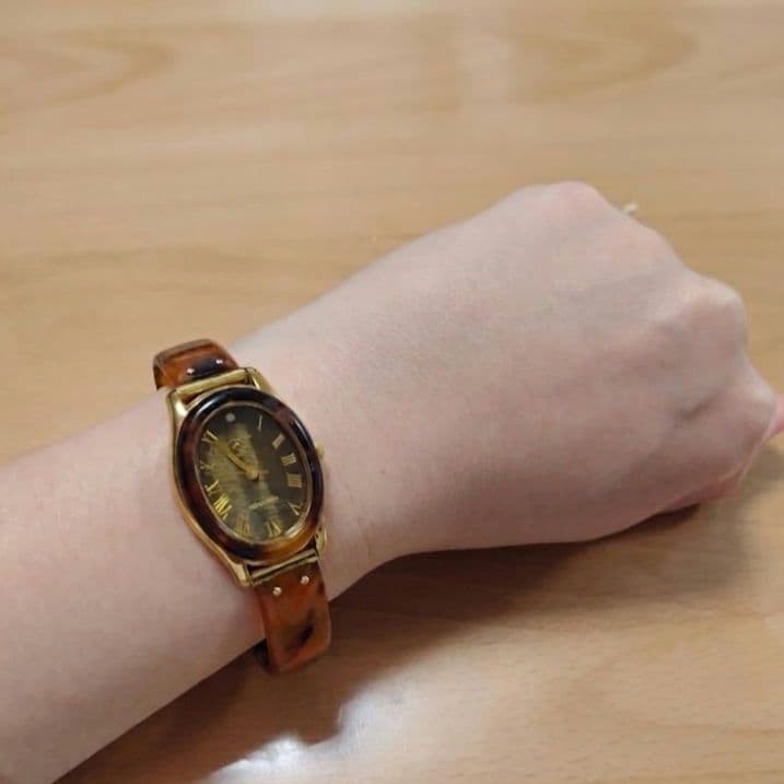 Second Generation Yoshibaru Tortoiseshell Watch with Natural Diamonds Box Used