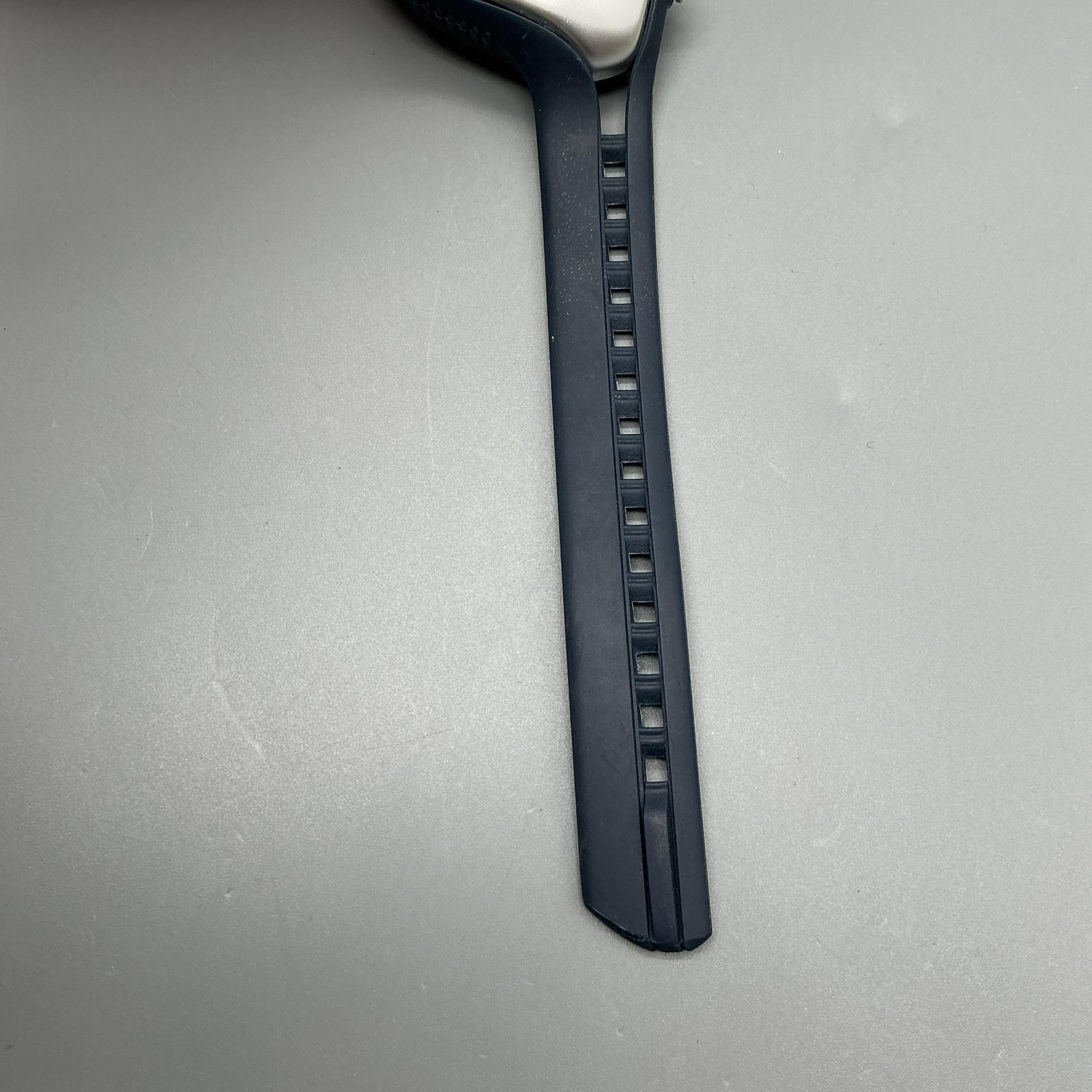 Nike Triax Mens Watch 30mm Silver Tone Blue Dial Sport WK0008 New Battery