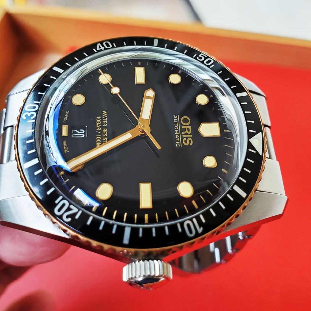 MEN’S ORIS DIVER 65 40MM AUTOMATIC 01 773 7707 4354 CARD LINKS CLEAN