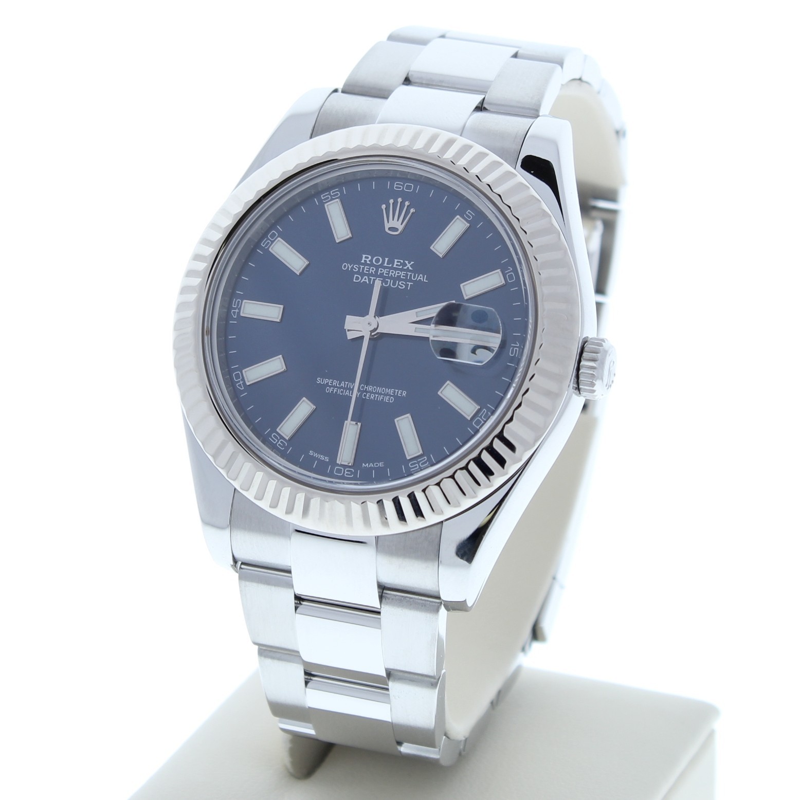 Rolex Datejust II 41mm 116334 Black Index Dial Oyster Bracelet