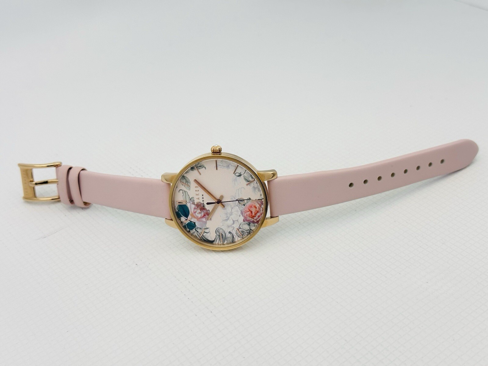 Ted Baker Women’s 10030653 Classic Multicolour Dial With Pink Leather RG Watch