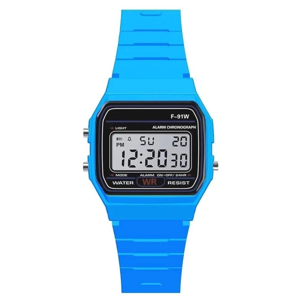 F 91W Classic Digital Resin Strap Watch Stopwatch Chronograph Sport Unisex Men