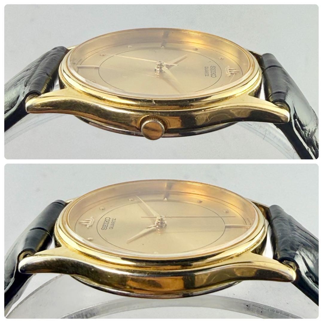 Seiko 2K01-0010 Gold Trident Quartz Men’s Watch 31.8mm Vintage Condition
