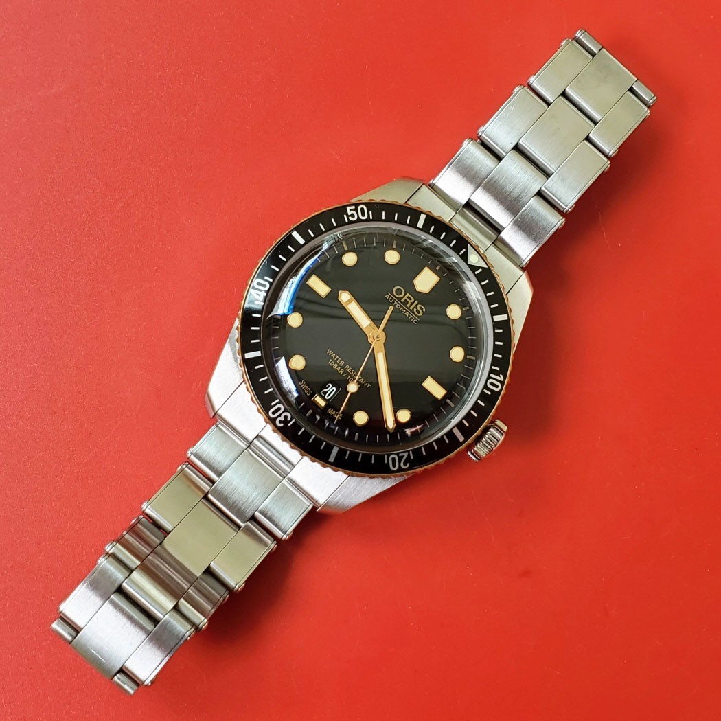 MEN’S ORIS DIVER 65 40MM AUTOMATIC 01 773 7707 4354 CARD LINKS CLEAN