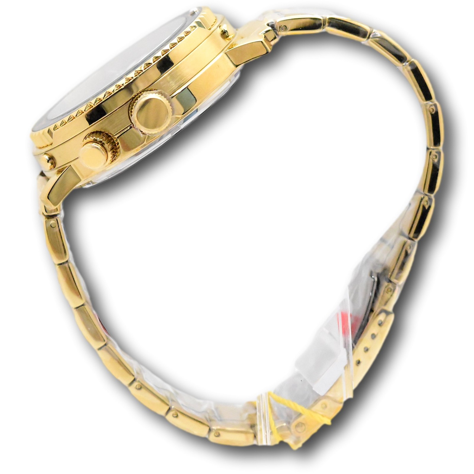 Invicta Pro Diver Men’s 46.5mm Gold Dual Time Digital Ana-Digi Watch 48372