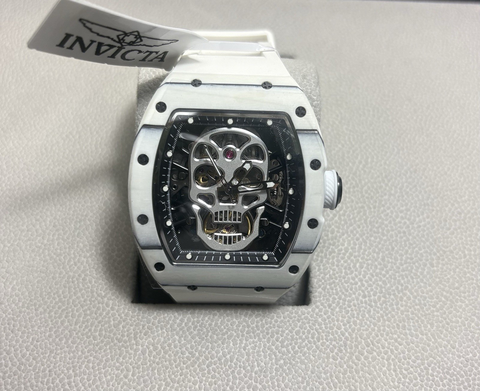 NEW Invicta S1 Rally Automatic Men’s Watch w/ Skeleton Dial- 41mm, White (49026)