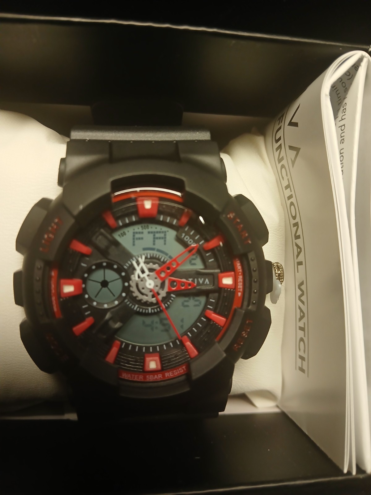 Activa Pixel X Invicta Watch. Red/Black/Grey. ACW498-001