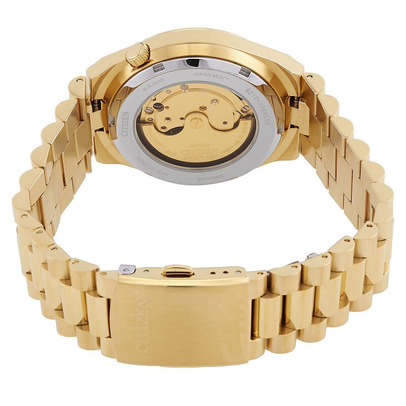 Citizen Men’s Tsuyosa Automatic Green Dial all Gold Tone SS Watch # NJ0152-51X