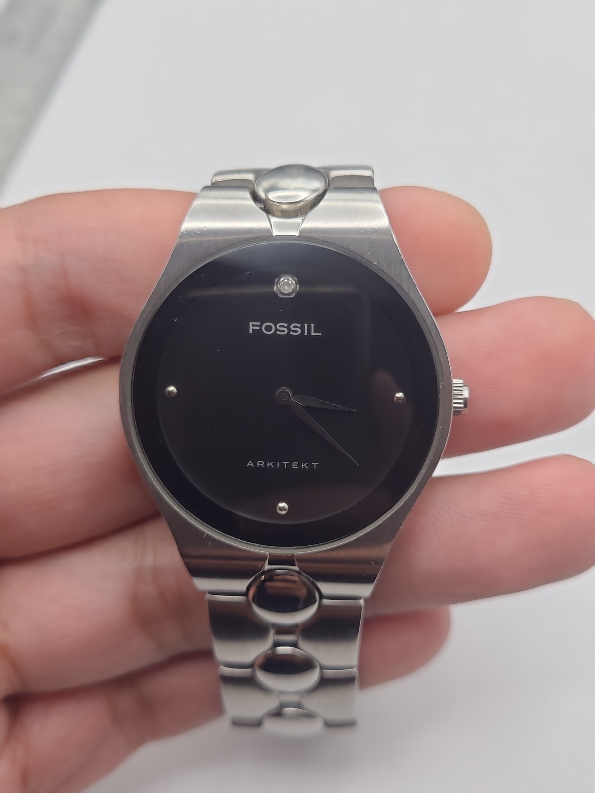 Fossil ARKITEKT Men’s Watch FS-2760 Stainless Steel New Battery Working
