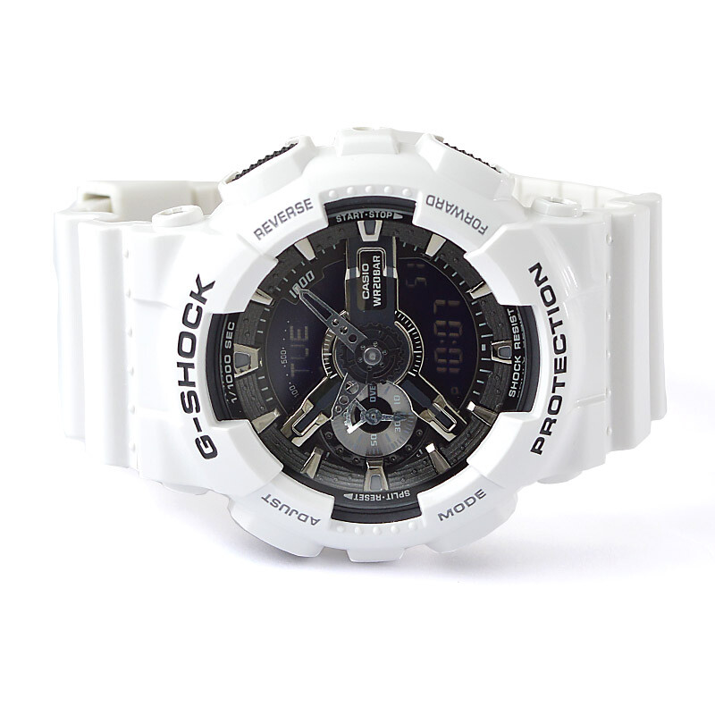 CASIO G-SHOCK GA-110GW-7AJF Big Case White Black Dial Watch GA-110GW-7A Men’s