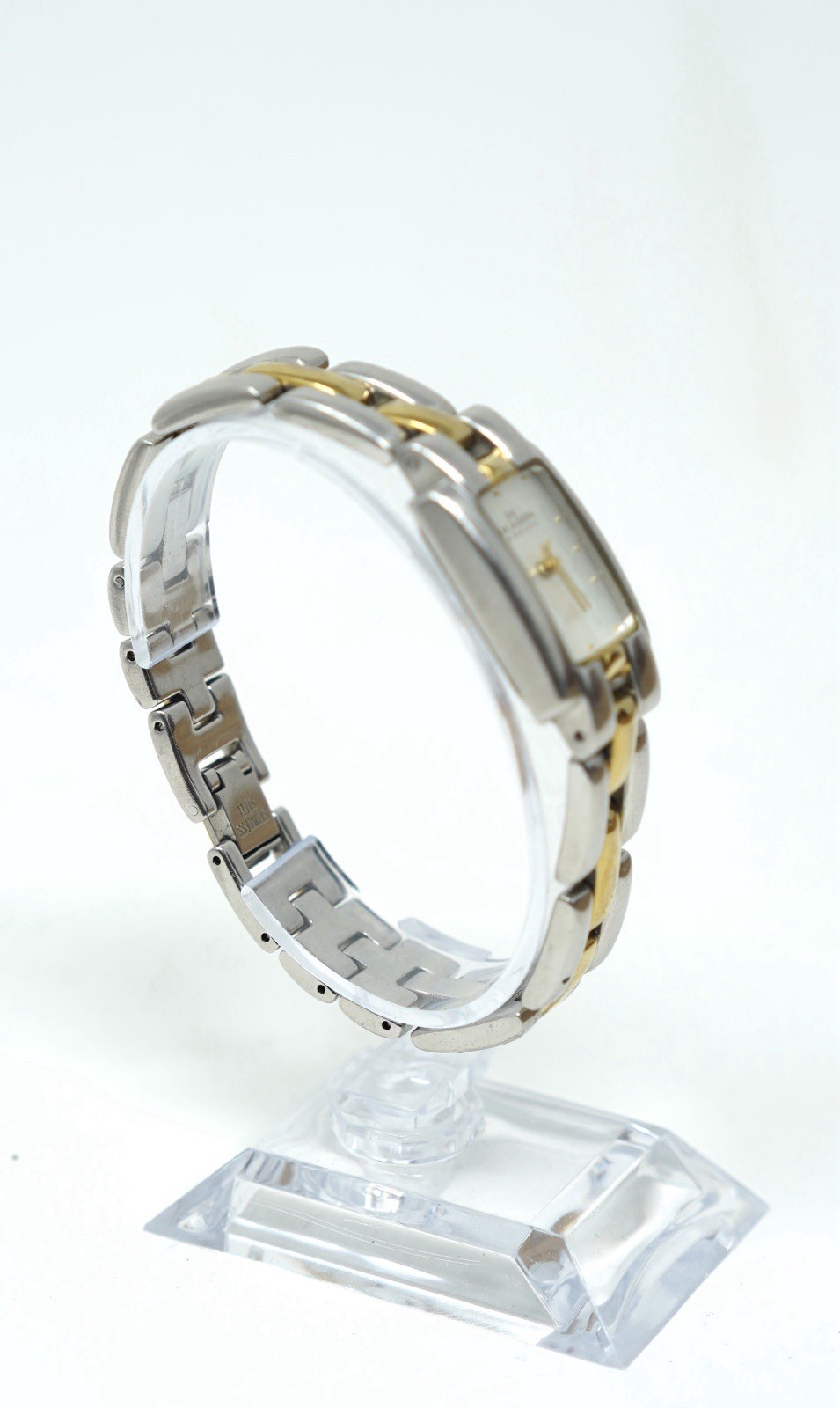 Skagen Denmark Women’s Rectangular Watch Two-Tone Stainless Steel Elegant