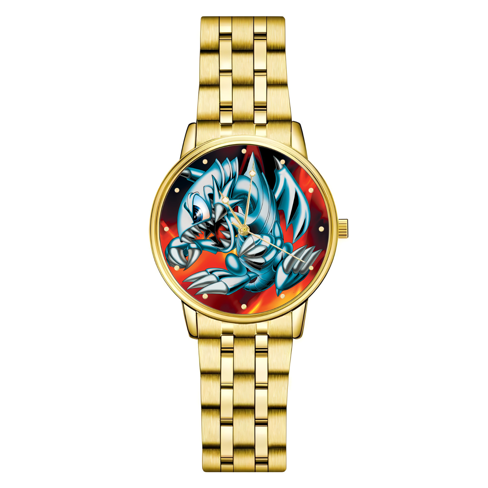 Blue-Eyes White Dragon Art Collection Yu-Gi-Oh! Engraved Wrist Watch