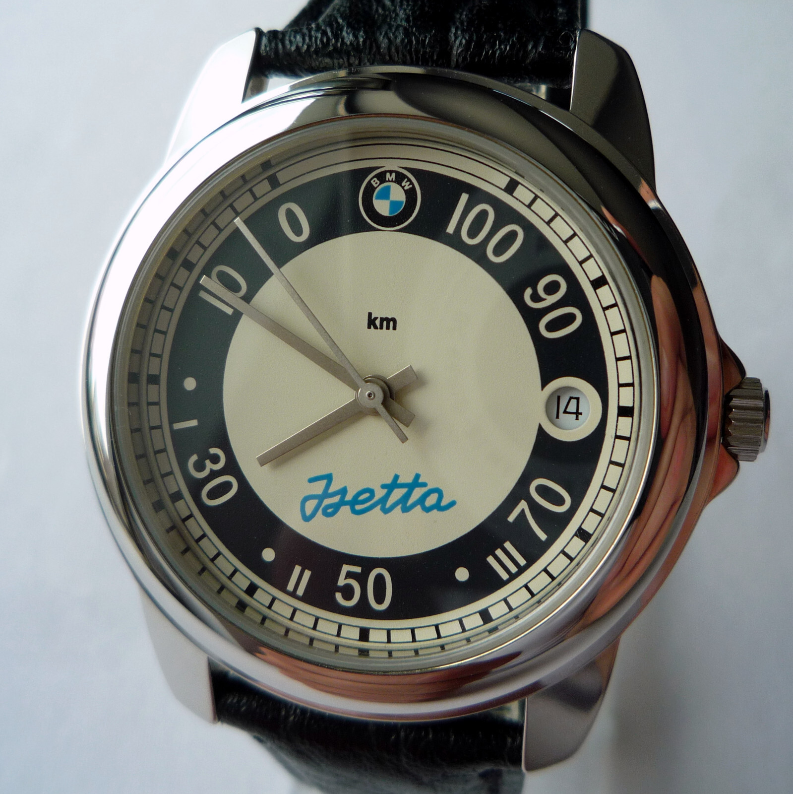BMW Isetta Moto Coupe Bubble Classic Car Accessory Swiss Made Automatic Watch