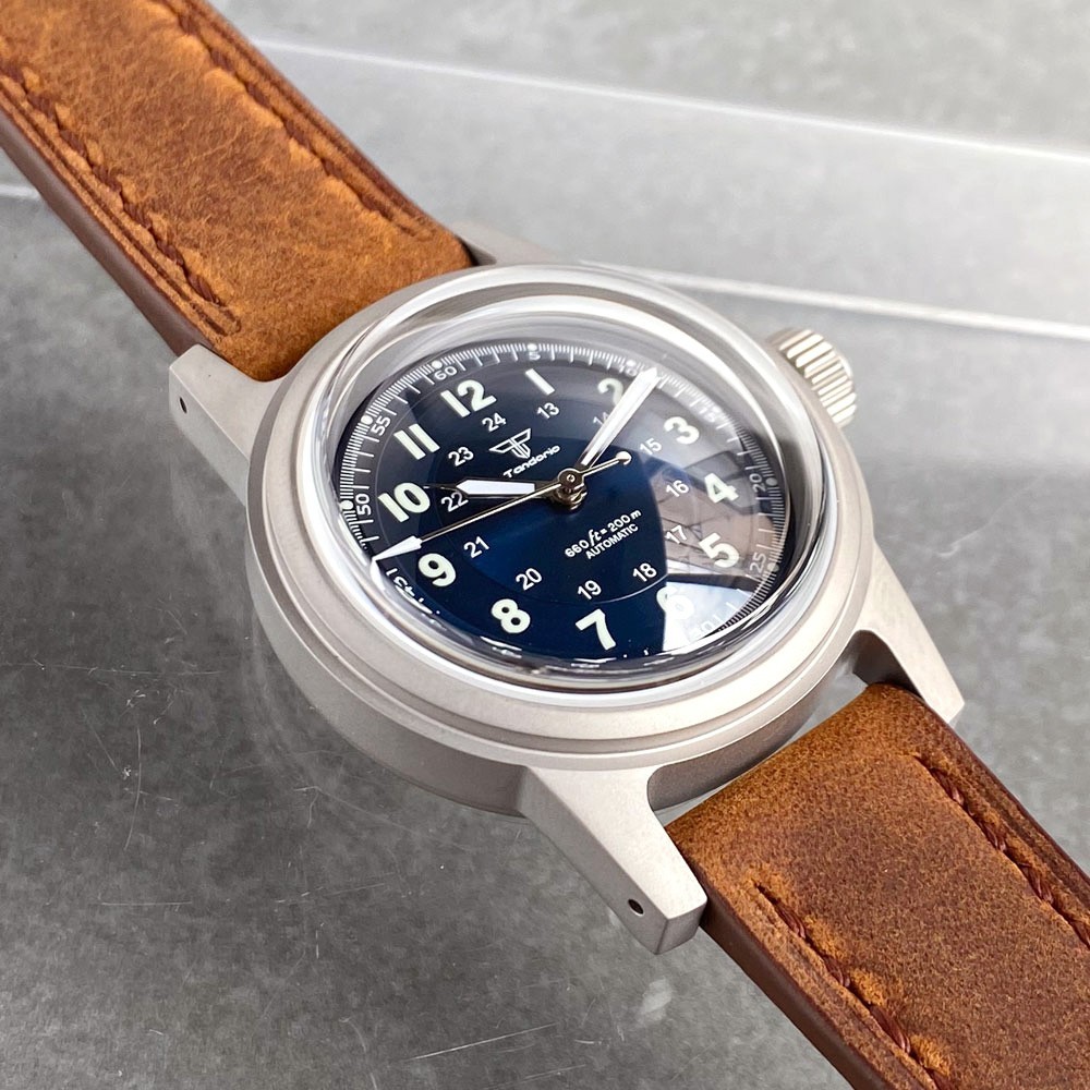 Tandorio New 36mm Sapphire Arabic Numerals 20ATM NH35A Automatic Men Watch Lume
