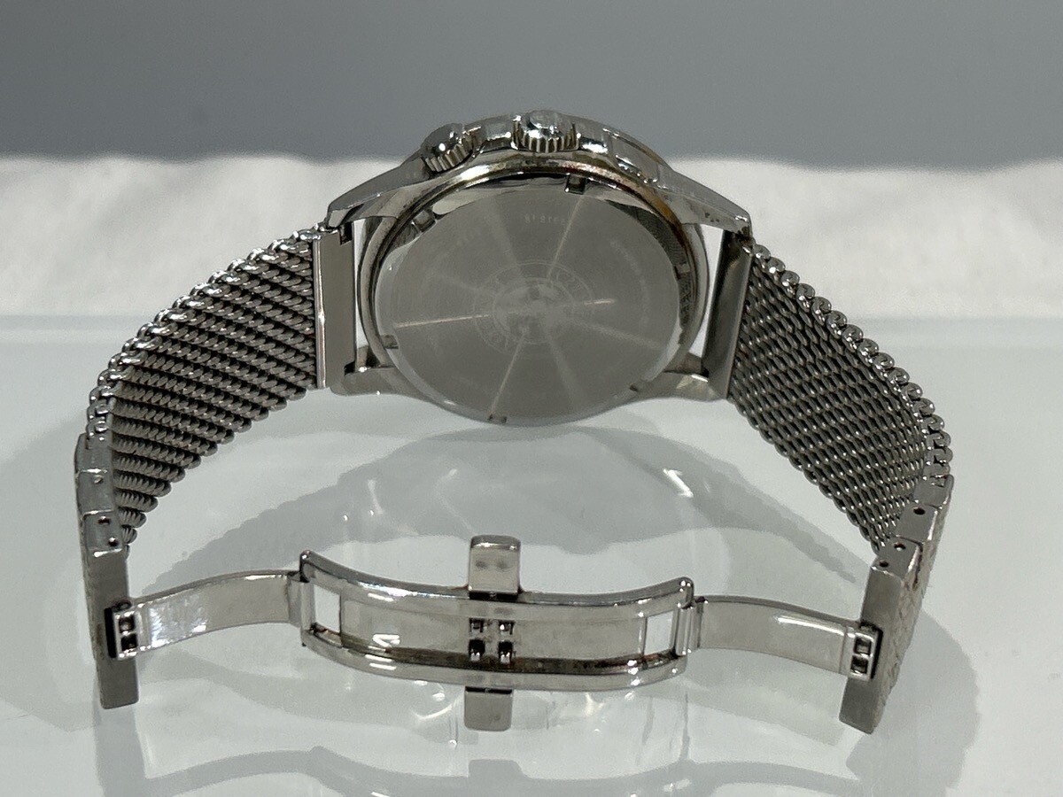CITIZEN BU2020-70E Calendrier Eco-Drive – Silver-Tone 44?mm Mesh Bra (NJL029164)