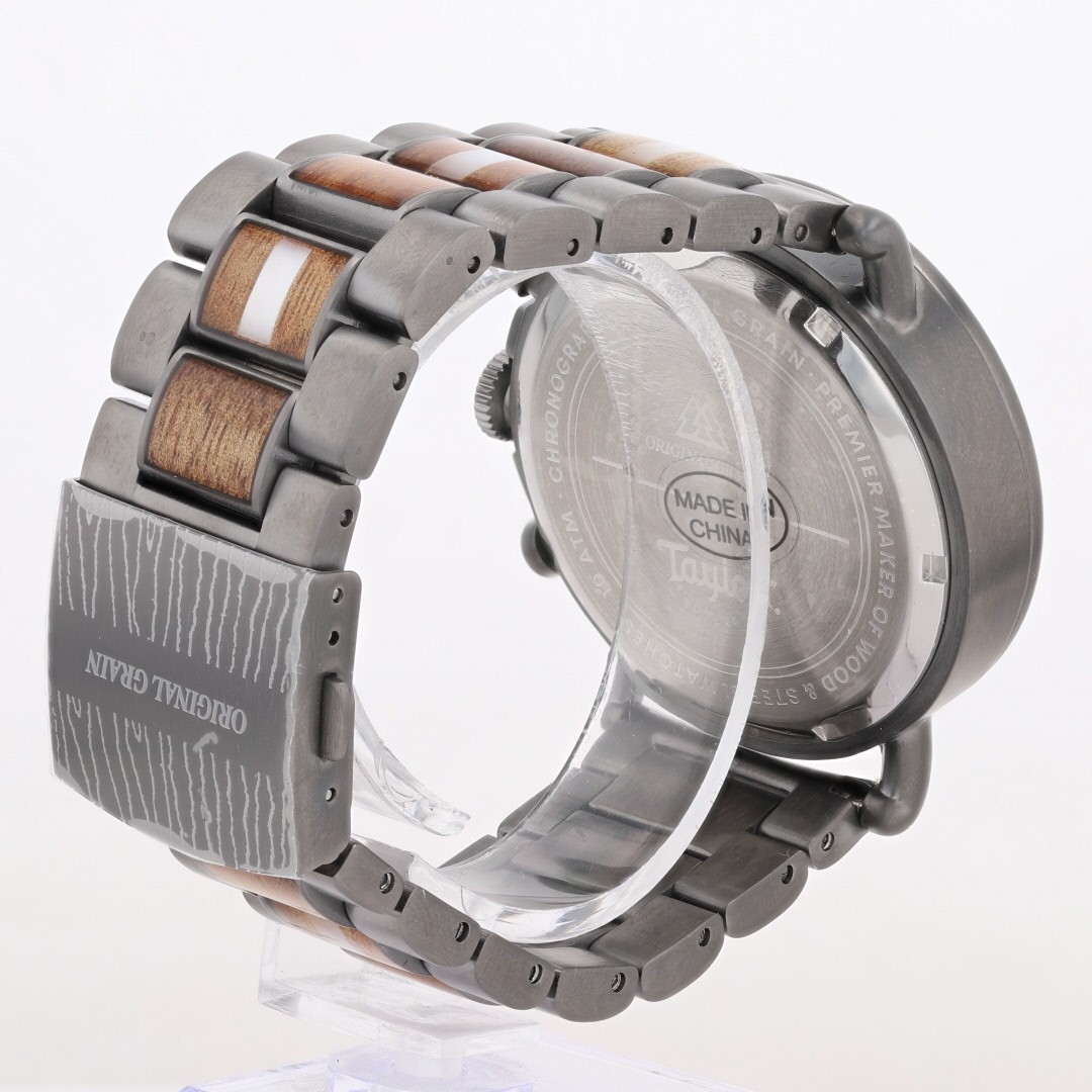 Original Grain Taylor Guitars Koa Gunmetal w / Urban Ash Dial Quartz Men’s Watch