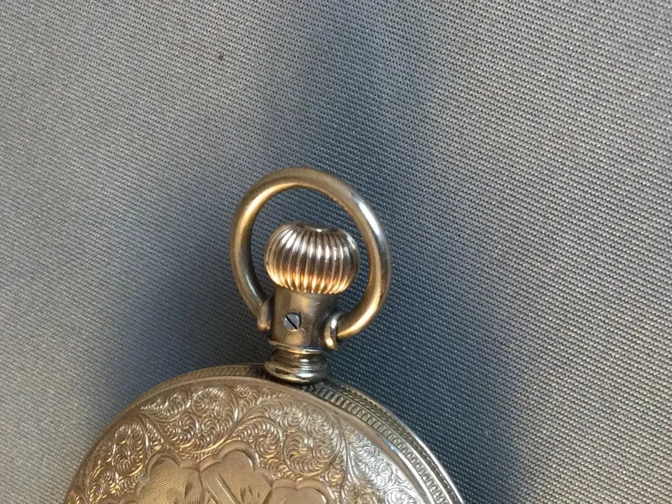 Antique Small Gold-Filled Elgin Case Pocket Watch from 1893