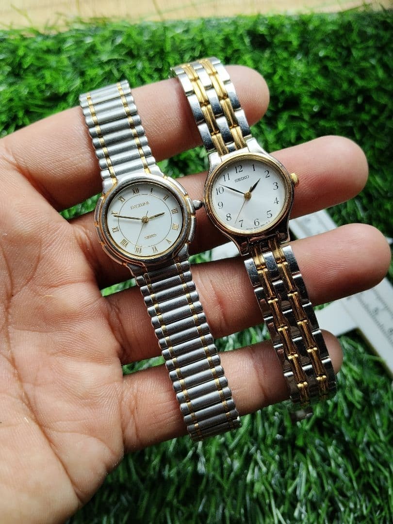 SEIKO EXCELINE & SEIKO Analog Watch Set (2 watches)