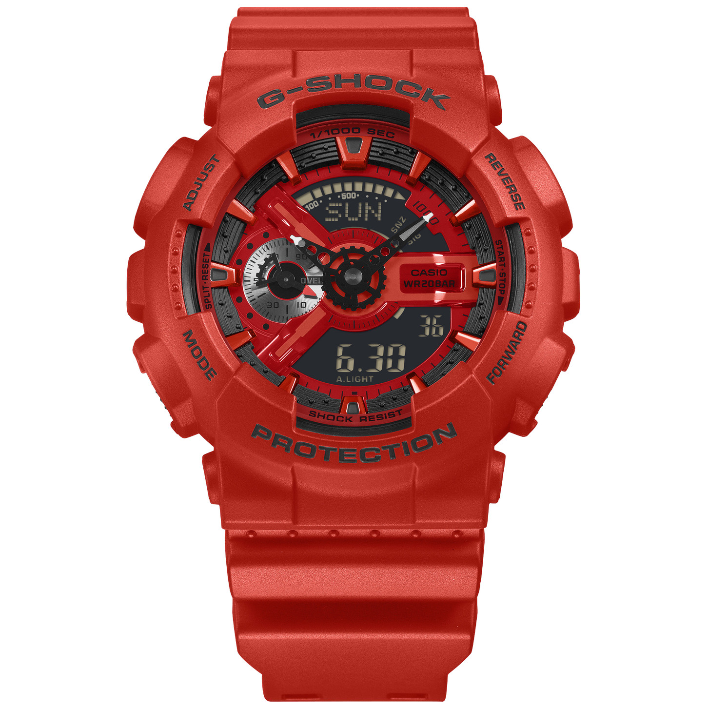 CASIO G-SHOCK GA-110RRB-4AJF Iconic Styles Red Analog Digital Watch 51.2mm