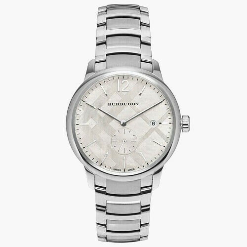 Brand New Burberry The Classic BU10004 Stainless Steel Silver dial Men’s Watch