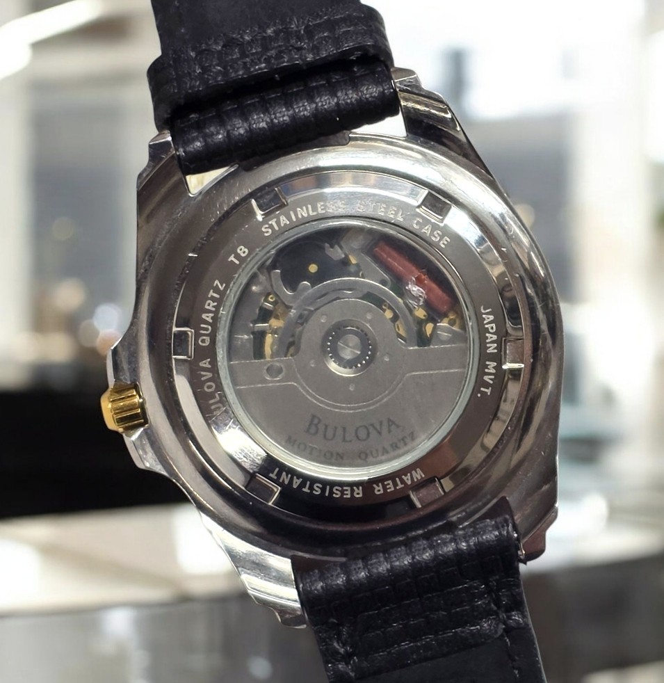 VINTAGE 98G36 BULOVA MOTION QUARTZ KINETIC MILLENIA 100M WATCH NEW NOT WORN