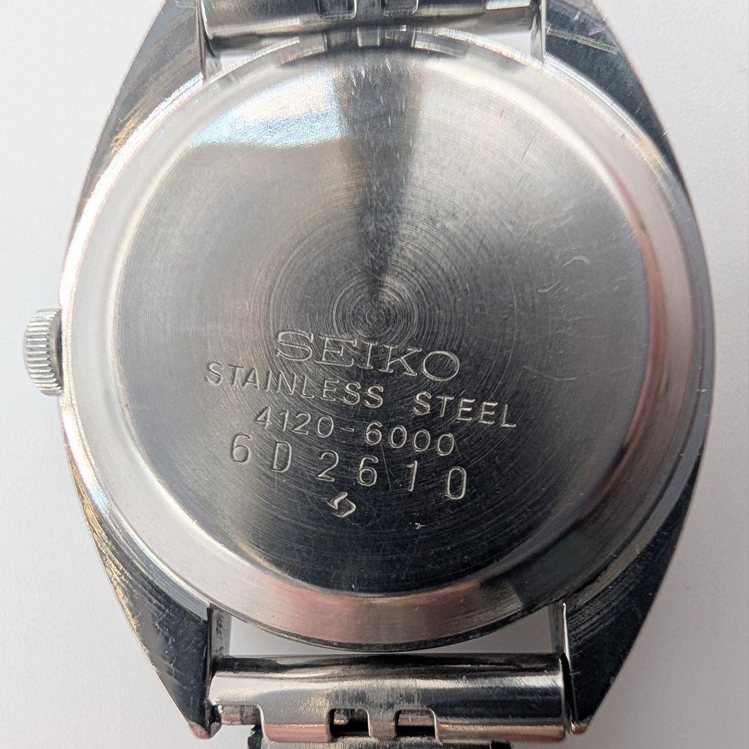 SEIKO Quartz 4120-6010T Vintage Watch Used Working