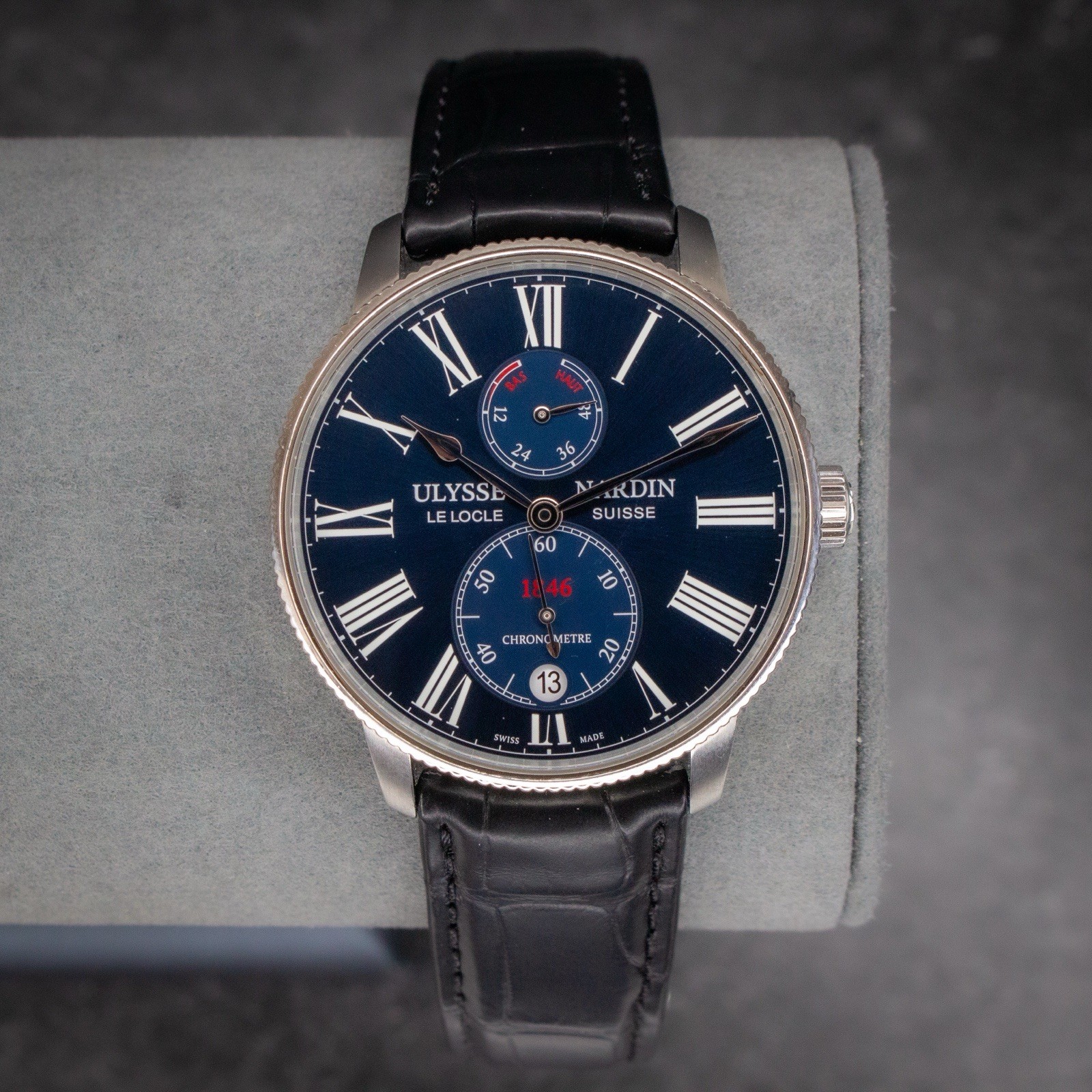 Ulysse Nardin Marine Chronometer Torpilleur 45mm Blue Dial 1183-310/43
