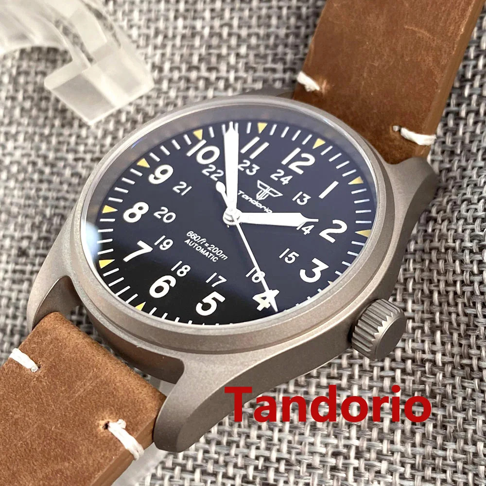 New 39mm Titanium Automatic Diver Men Watch For Japan NH35 Sapphire Glass 20ATM