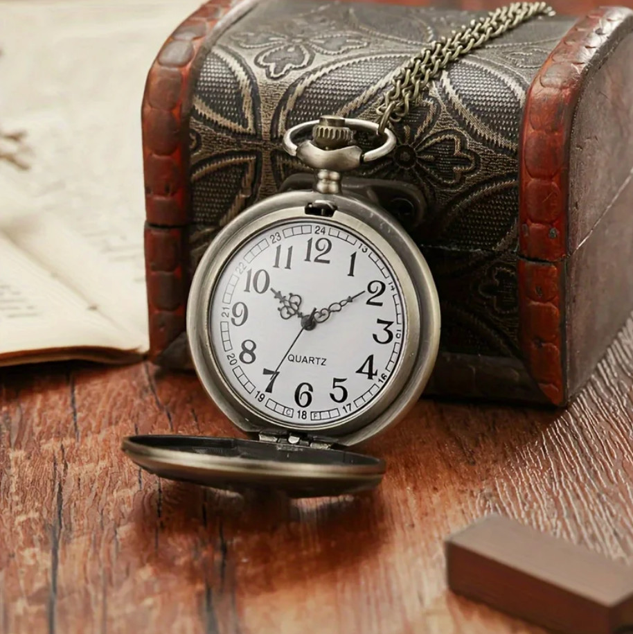“TO MY SON/ DAUGHTER/ DAD” Quartz Pocket Chain Watch