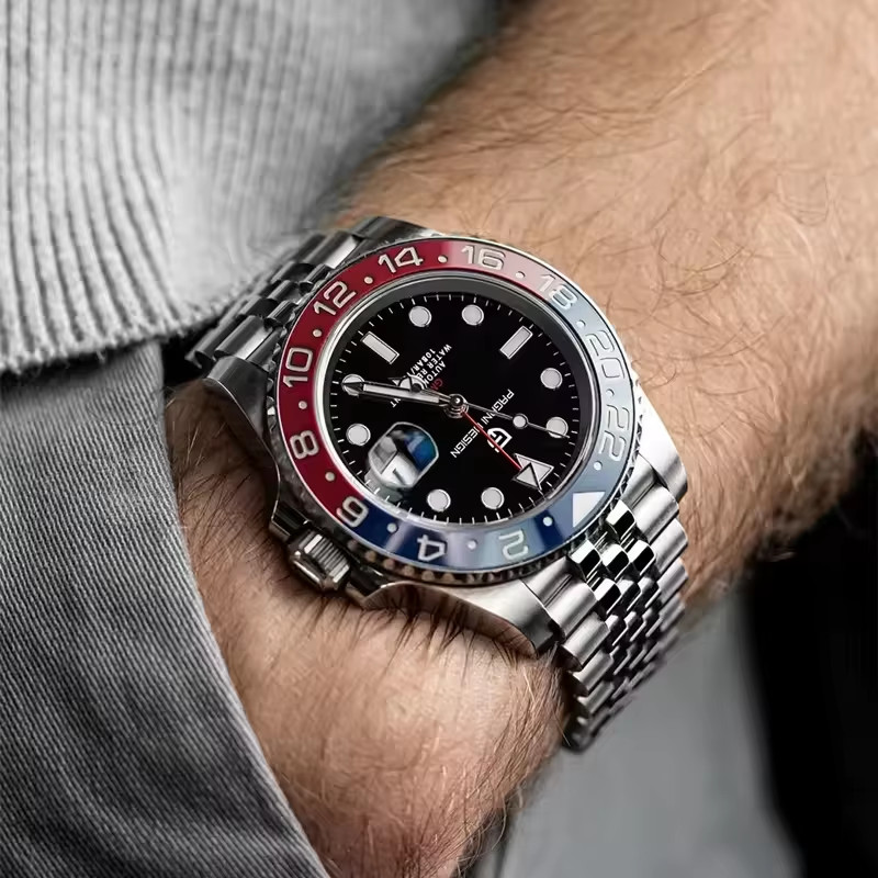 Pagani Design 1662 GMT Automatic Men’s Watch Ceramic Bezel Sapphire 100M