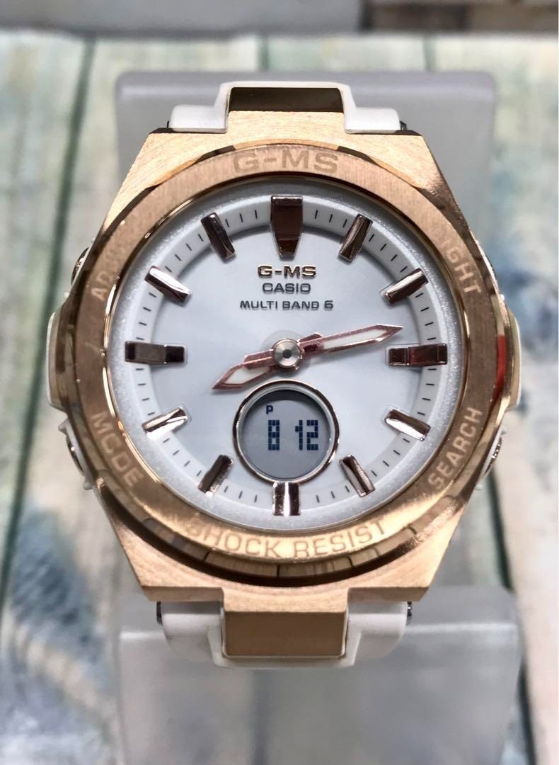 Duty Paid US Only CASIO G-Shock G-MS BABY-G MSG-W200G white USED working