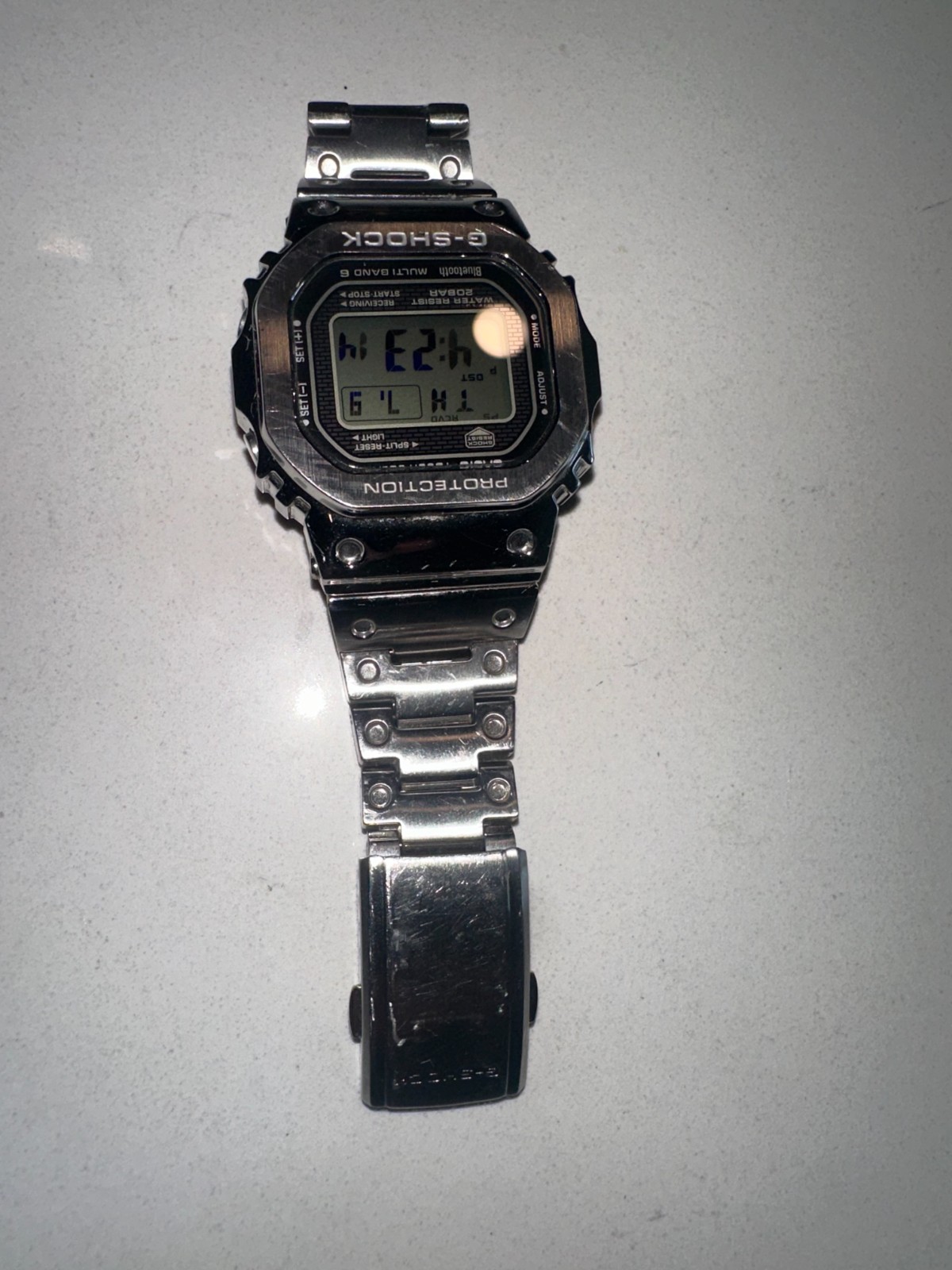G-Shock Full Metal Silver Bluetooth Tough Solar Men’s Watch GMW-B5000D