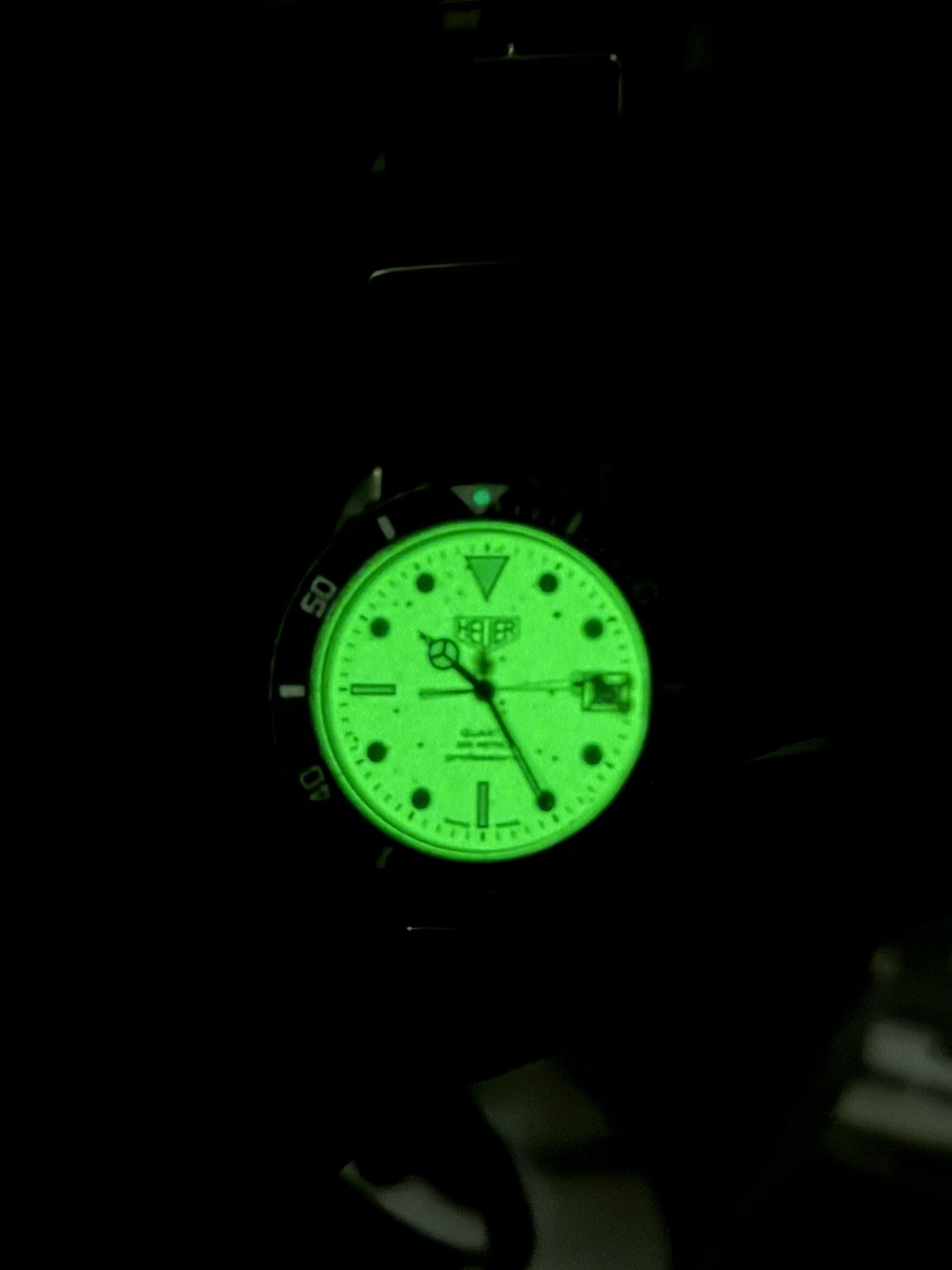 Pre-Tag Heuer Professional 1000 980.113 Full Lume Quartz Dive Watch