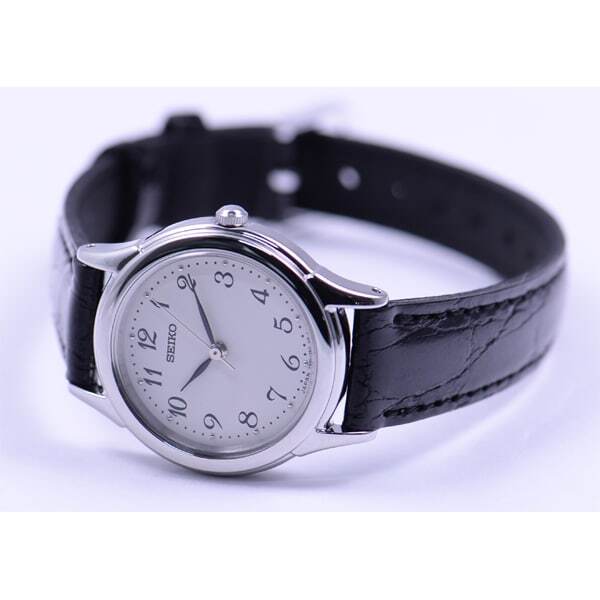 SEIKO SELECTION STTC005 SPIRIT Analog Quartz Watch Black Leather Band 23.9mm New