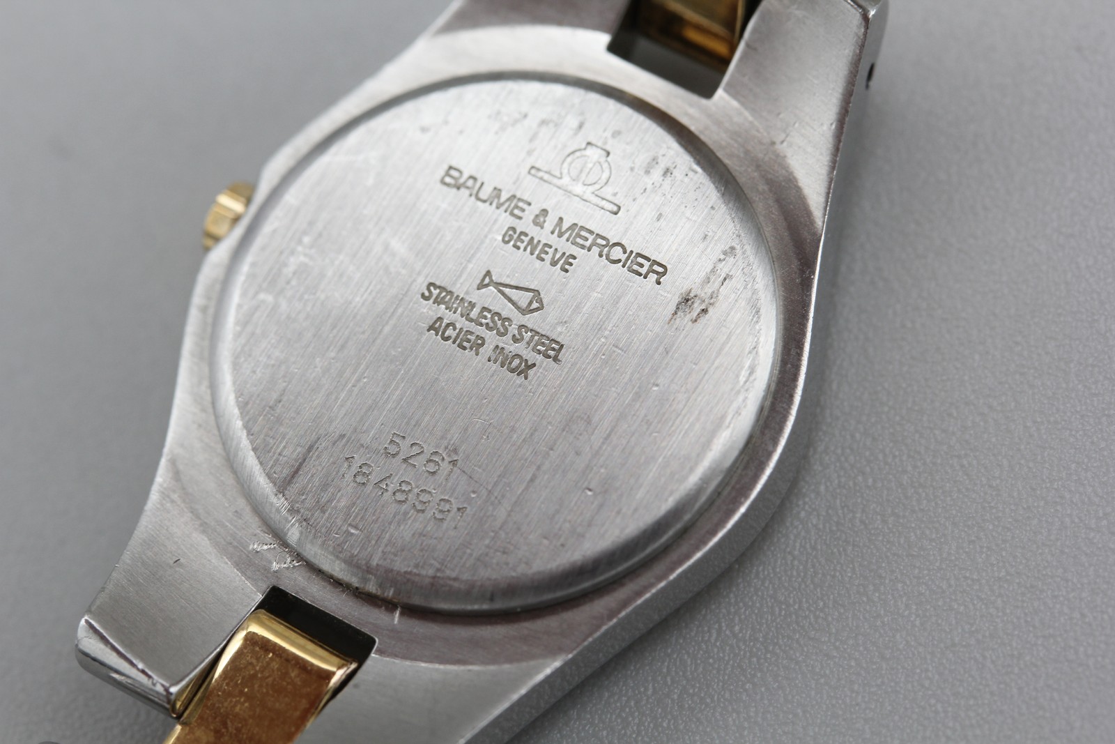 [Near MINT] Baume & Mercier Linea 5261 Cal.BM5095 Gold Dial 24mm Quartz Women’s