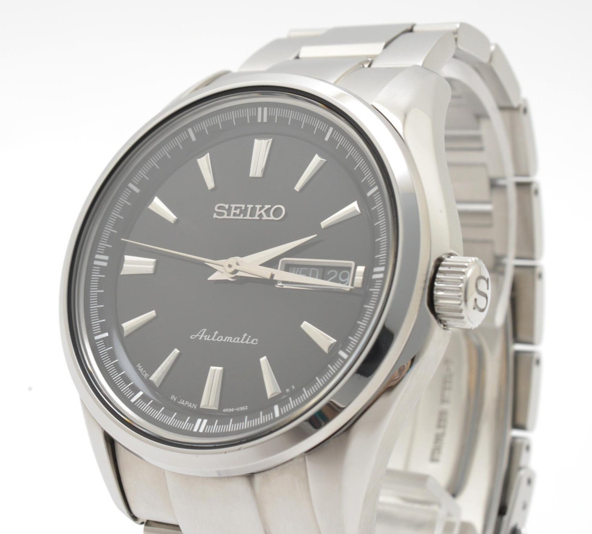 TOP MINT SEIKO Presage SARY057 4R36-03H0 Automatic Black Dial Day Date Men Watch