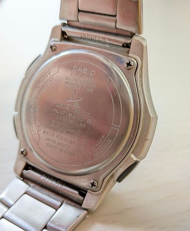 [Working ] Casio Wave Ceptor WVA-M630 Radio-Controlled Solar Watch From Japan