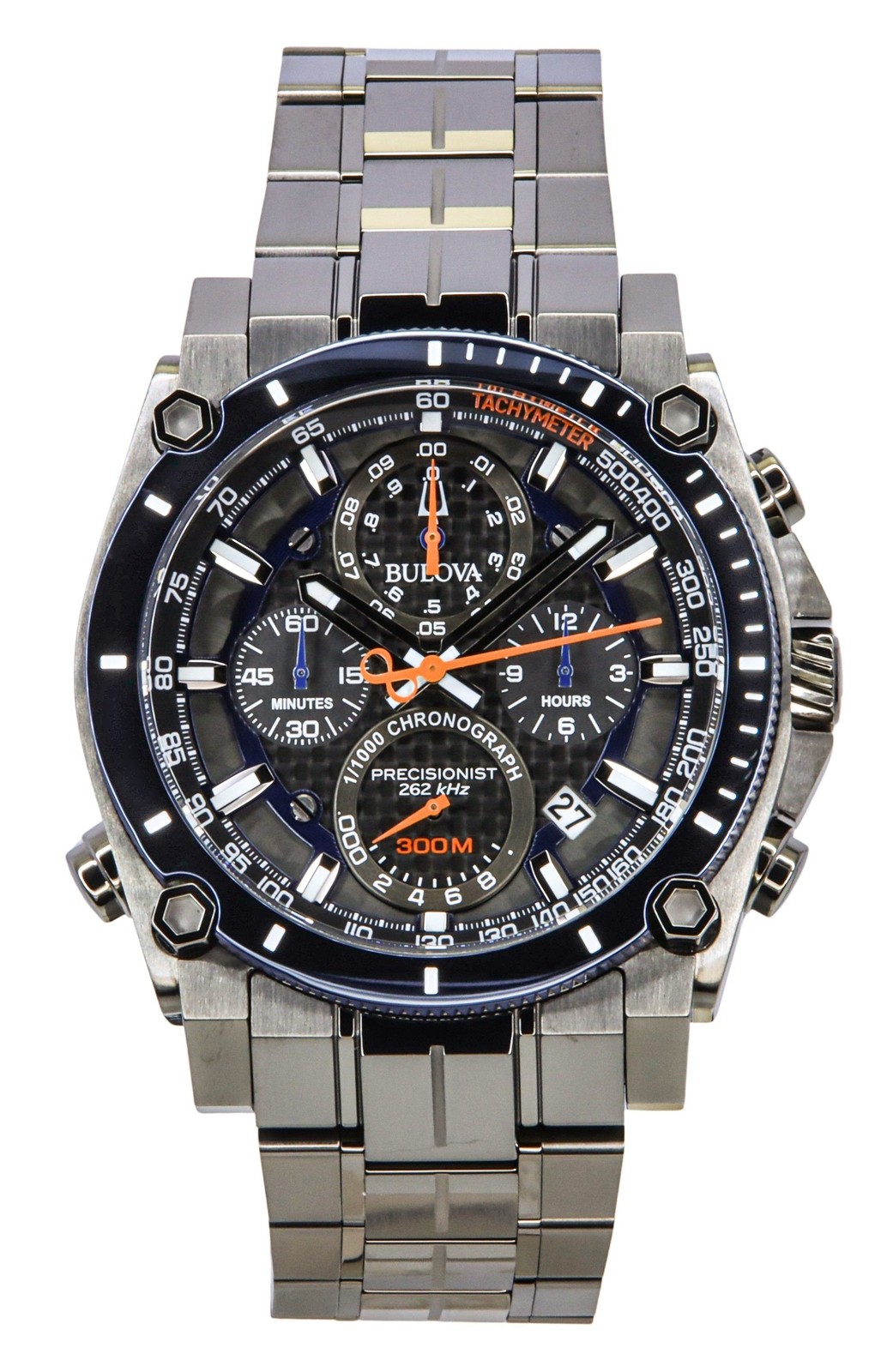 Bulova Precisionist Grey Dial Quartz Diver’s 300M Men’s Watch 98B343