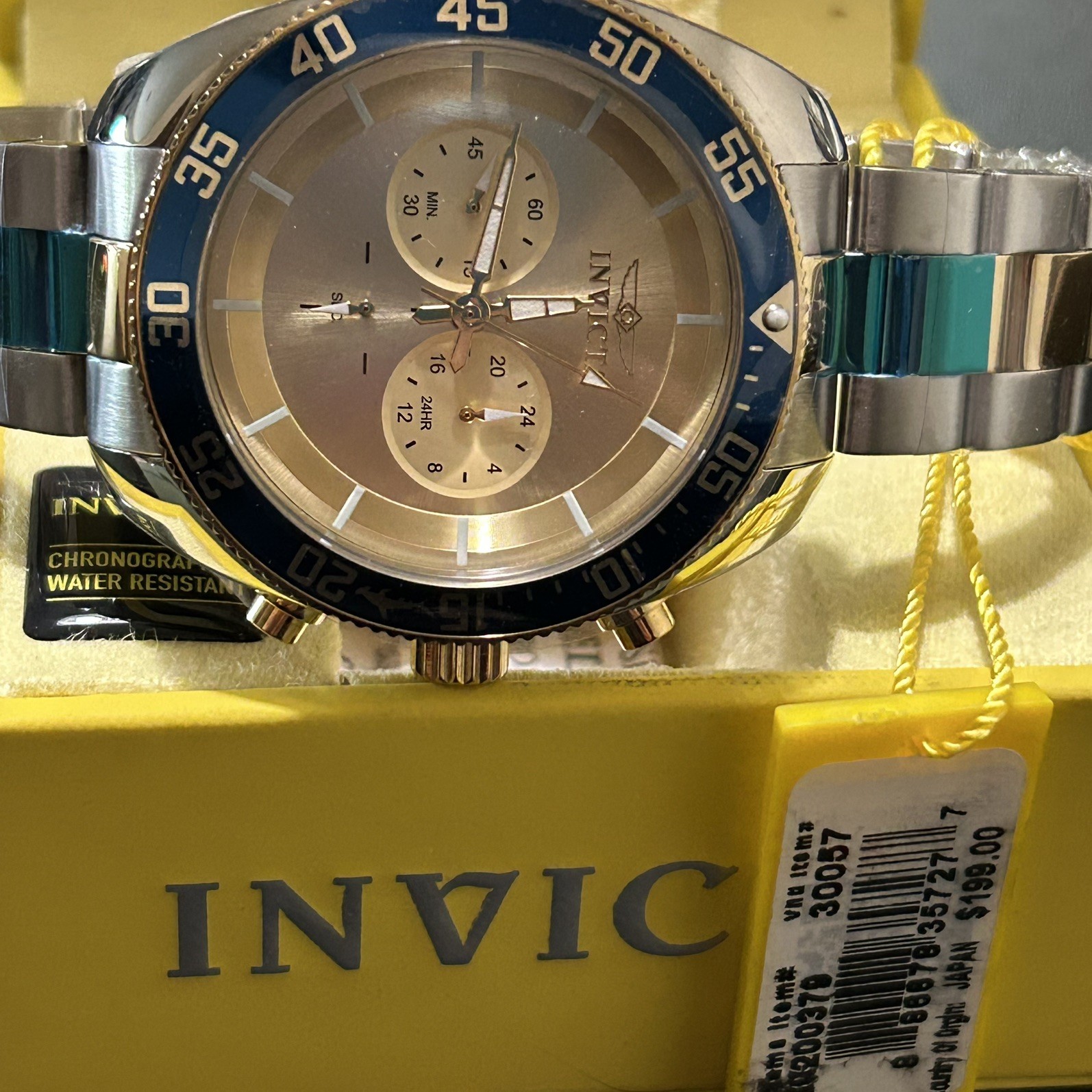 Invicta Men’s 48mm Pro Diver 30057 Quartz Chronograph Stainless Steel Watch NEW