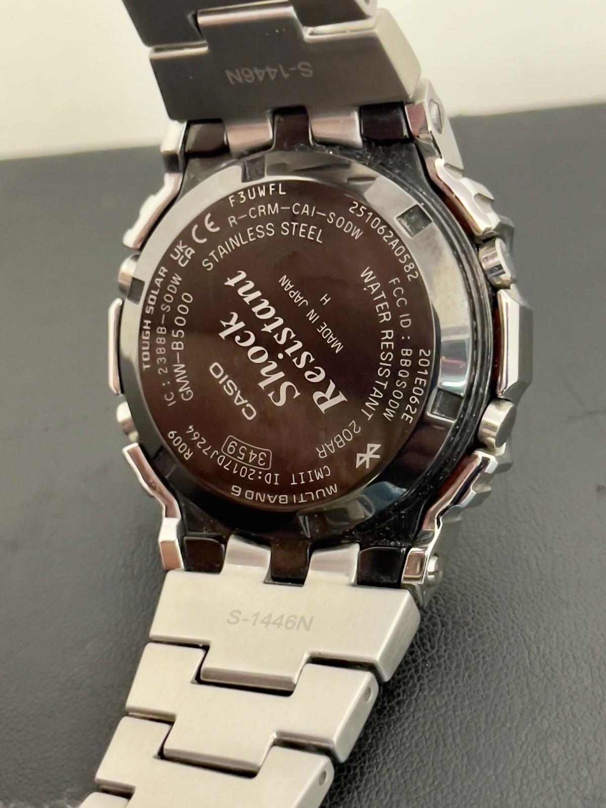 Casio G-Shock GMW-B5000D-1JF Full Metal Stainless Steel Bluetooth Solar Men’s