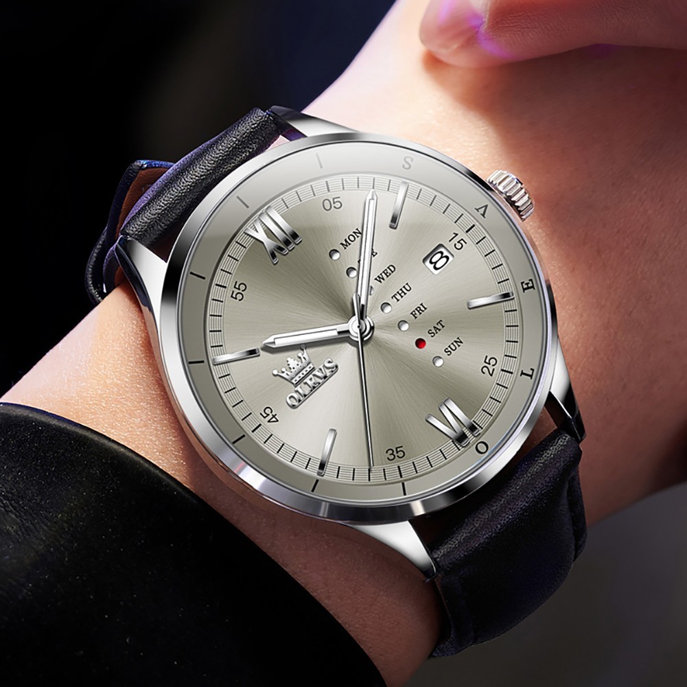OLEVS 2931 Luminous 3Bar Waterproof Best Present Japan Movement Quartz Watch