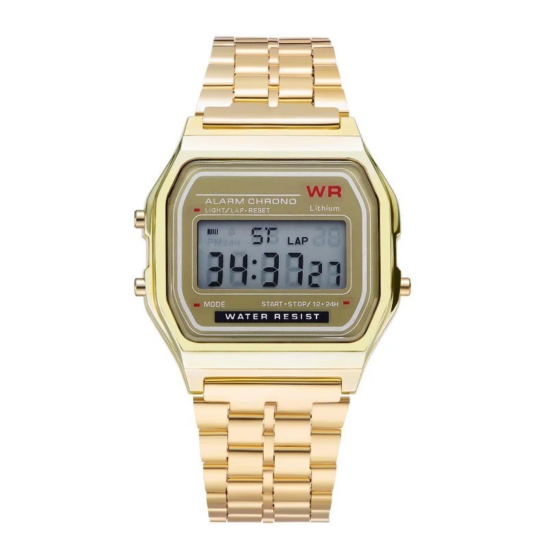 F-91W-1 Men’s 2025 Digital Silver Steel Watch Classic Alarm Light Waterproof