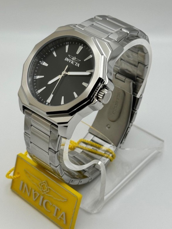 Invicta Speedway Dominus Men’s 42mm Black Dial Steel Band Analog Watch 46831