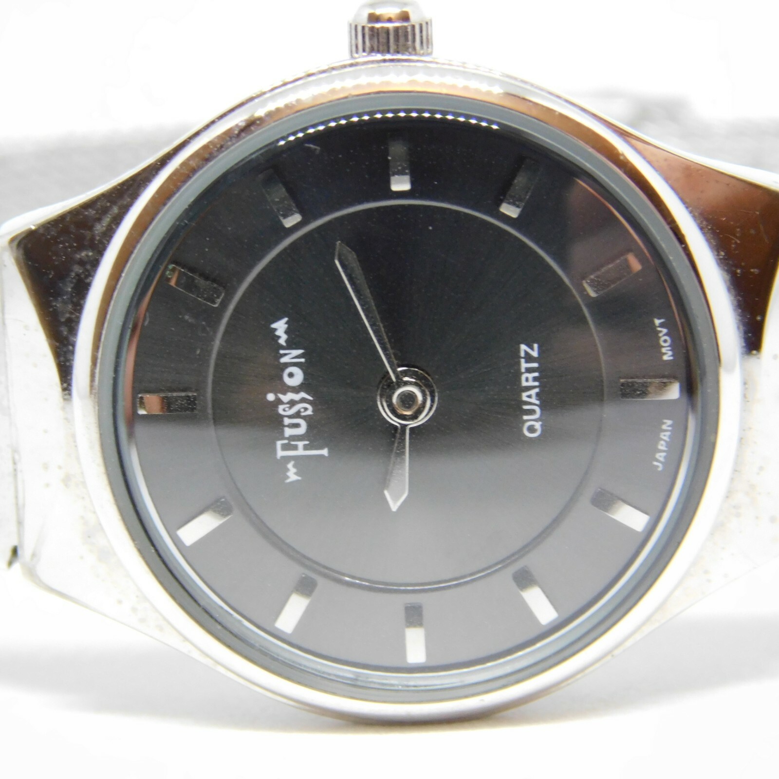 Fusion Mineral Crystal Silver Tone Quartz Analog Ladies Watch