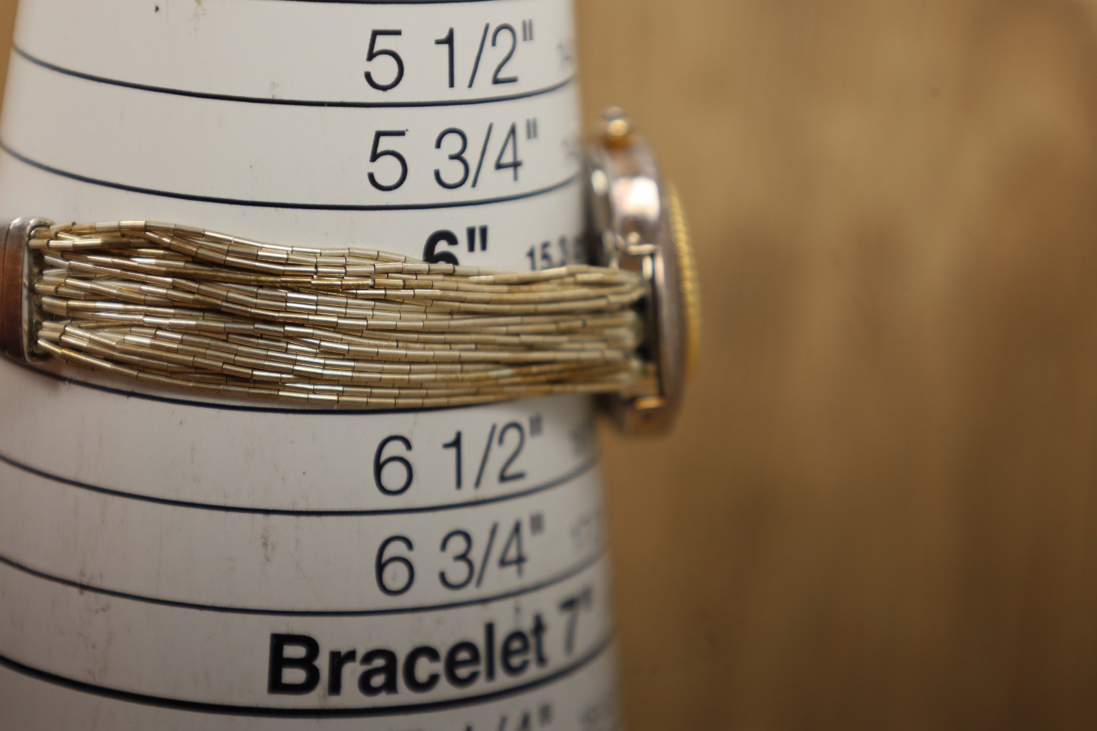 Ecclissi Sterling Silver MOP Ladies Watch 32840 Silver Liquid Band New Bat 6.25″