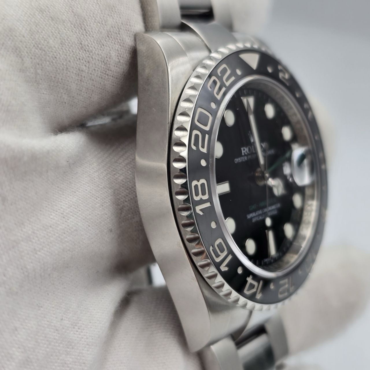2012 PAPERS Rolex GMT Master II 116710LN Steel Ceramic “Green Arrow” 40mm BOX